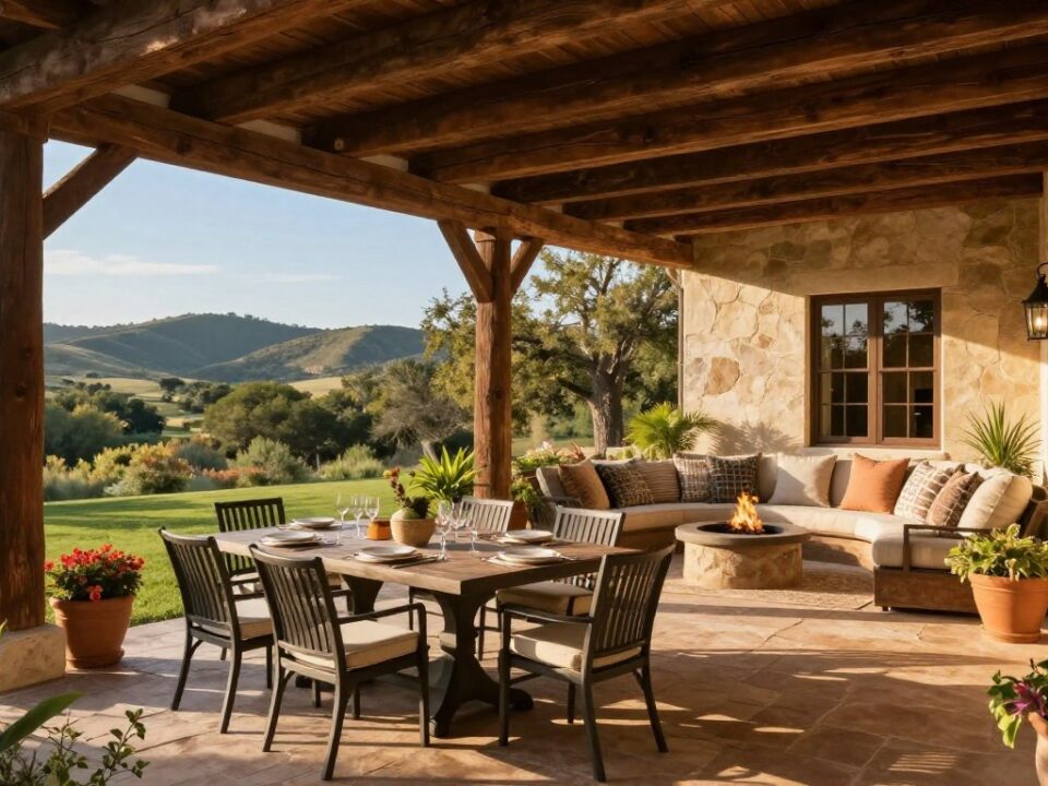 covered patio design Texas