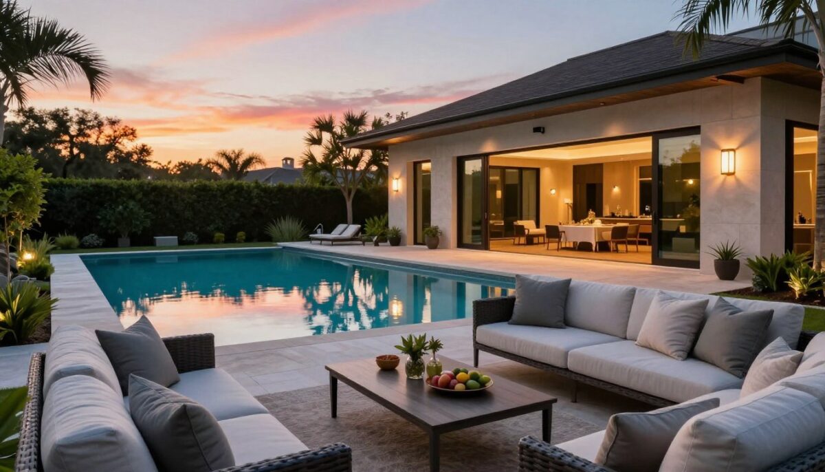 luxury outdoor living design