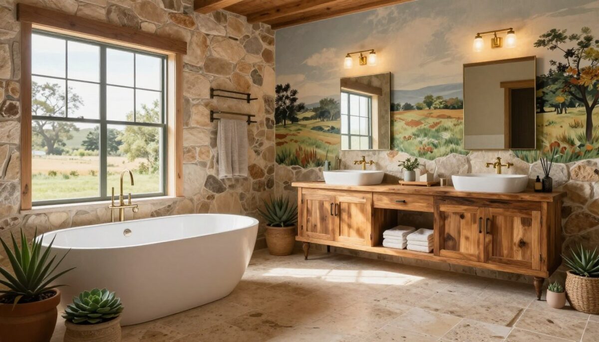 modern Texas Hill Country bathroom design modern Texas Hill Country bathroom design