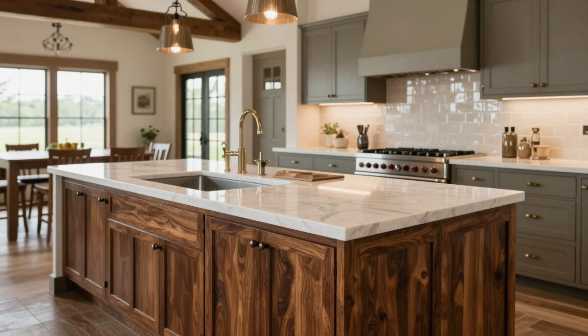 premium kitchen island materials and countertops