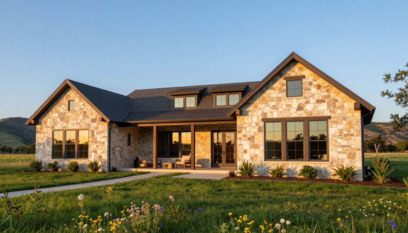Hill Country ranch home design