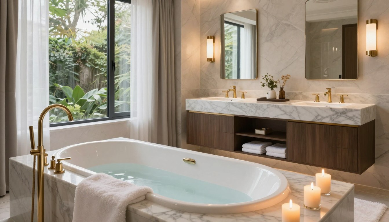 spa-inspired bathroom design San Antonio